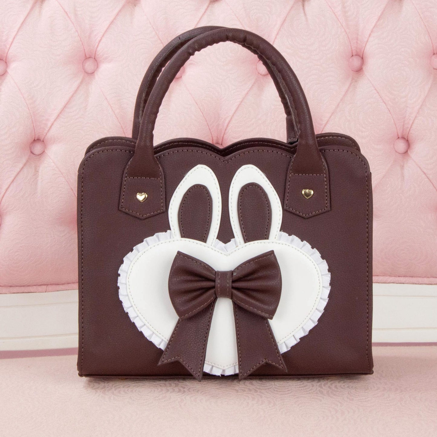 Frilly Bunny Hearty Bag - Light Pink