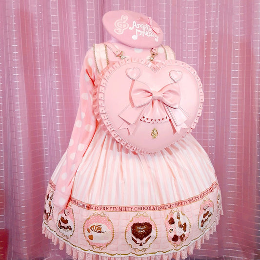 Bubble Heart Bag - Light Pink