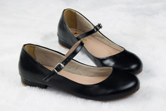 [42BR] [B Grade]  Dreamy Doll Flats - Black