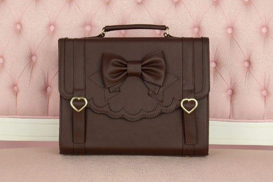 Frilly Academy 3way Bag - Chocolate Brown