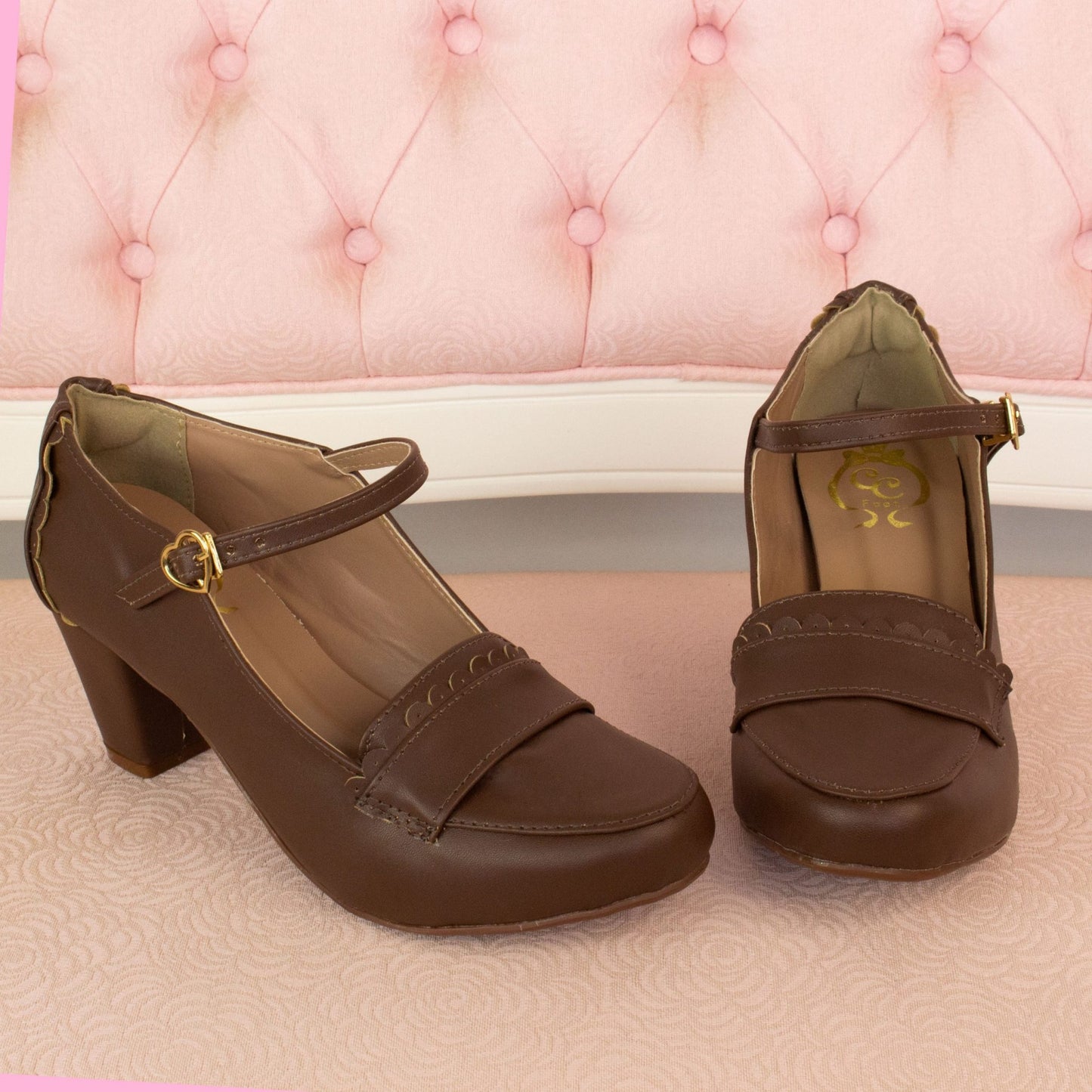 [40BR] Elegant Academia Shoes - Chocolate Brown