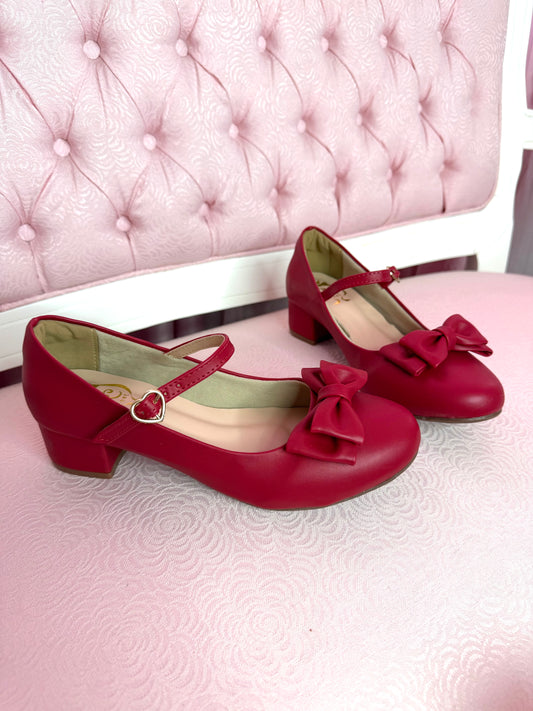 [37BR] Charm Ribbon - Dark Red