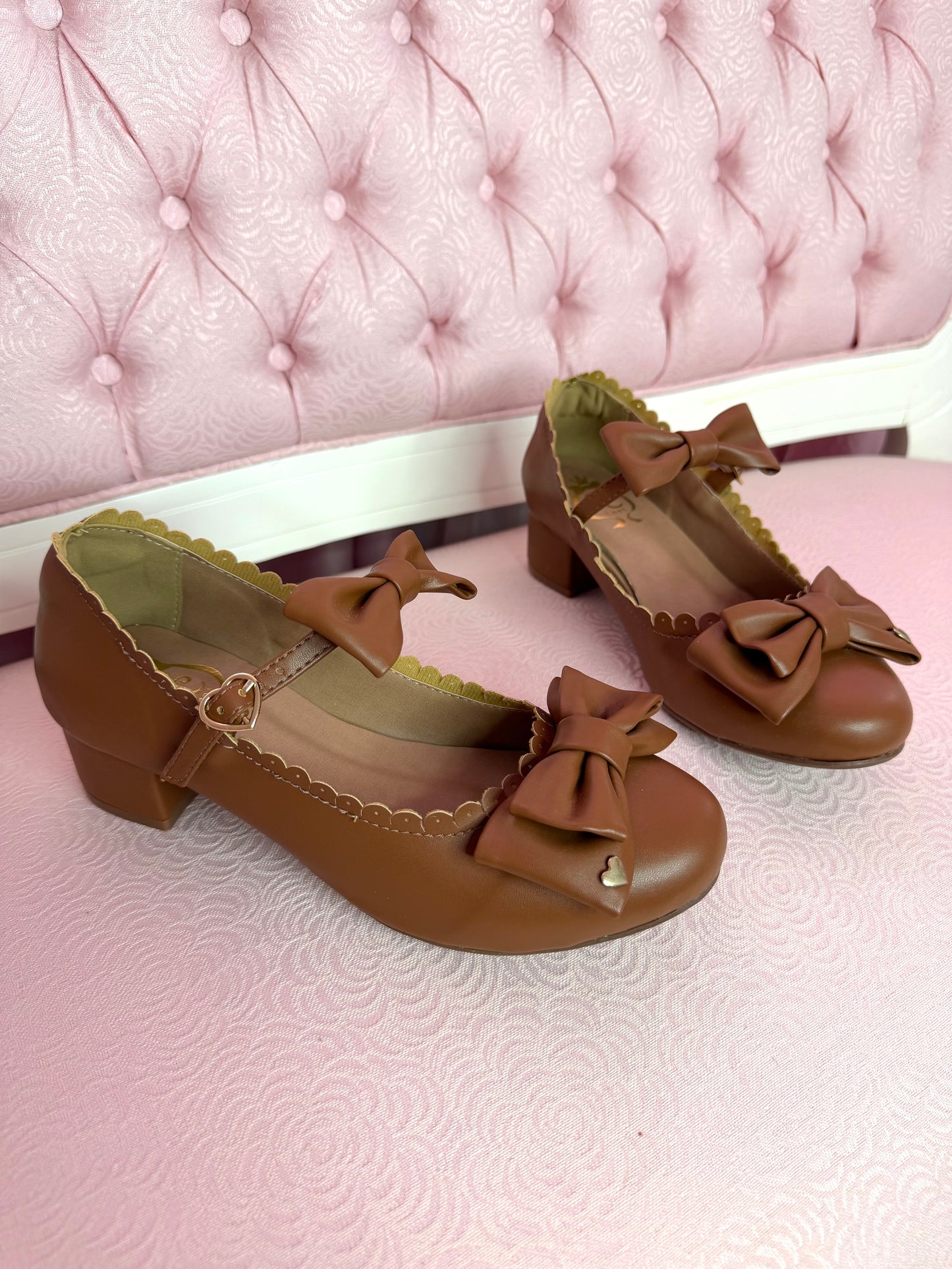 [37BR] Mahou Heart Shoes - Caramel