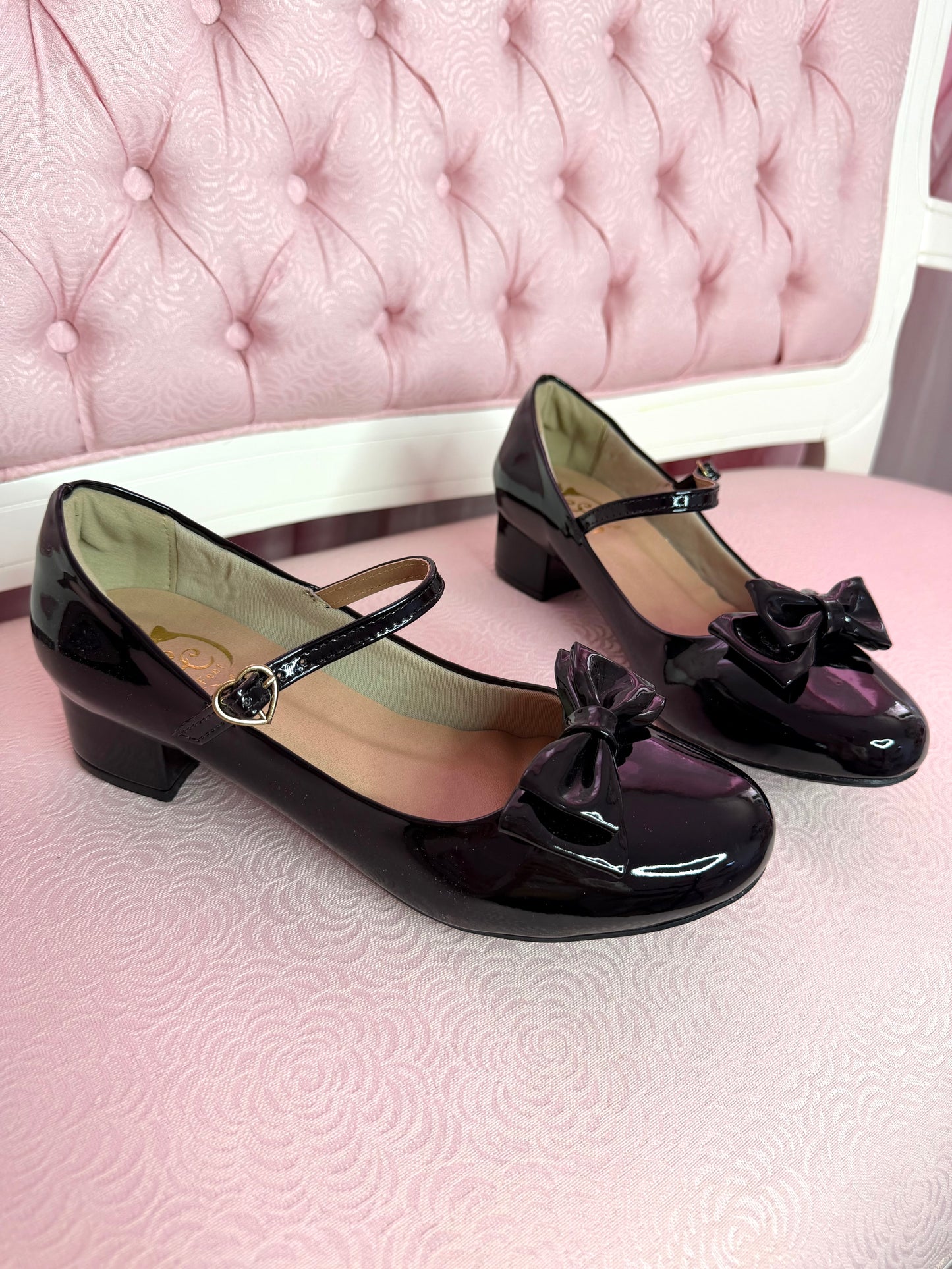 [38BR] Charm Ribbon - Shiny Black