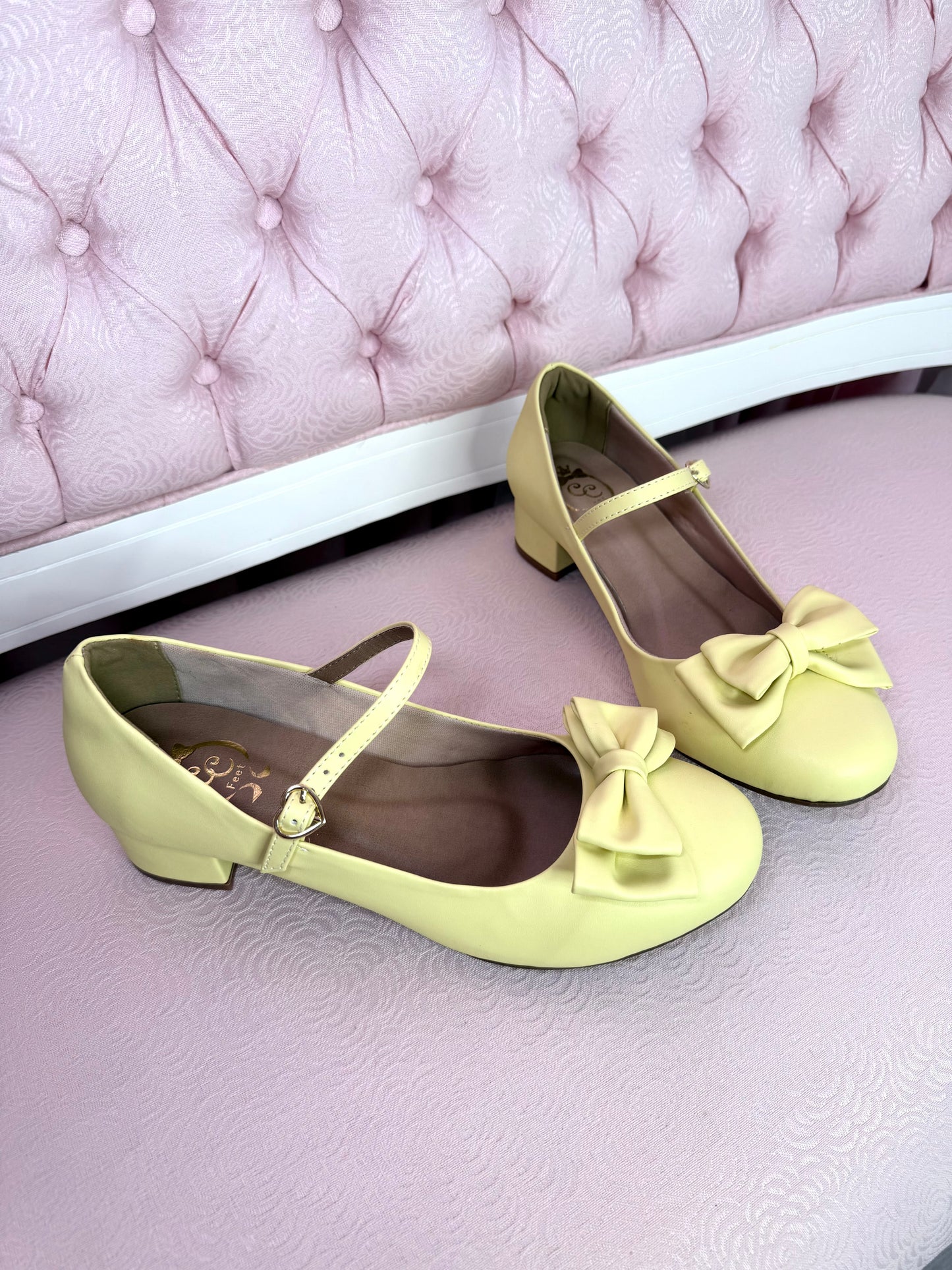 [41BR] [B Grade] Charm Ribbon - Pastel Yellow