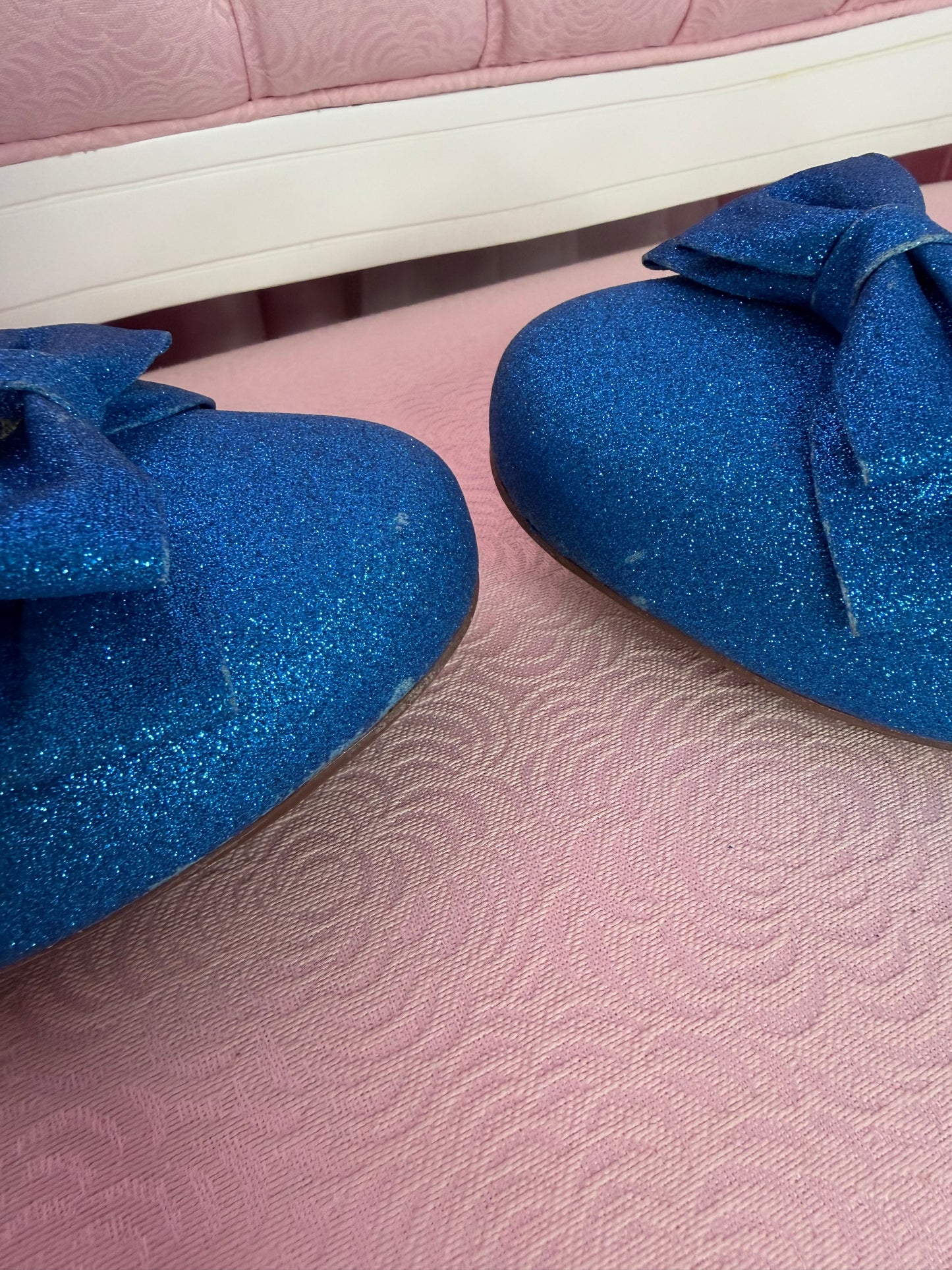 [41BR] [B GRADE] Crystal Twinkle low heel - Royal Blue Glitter