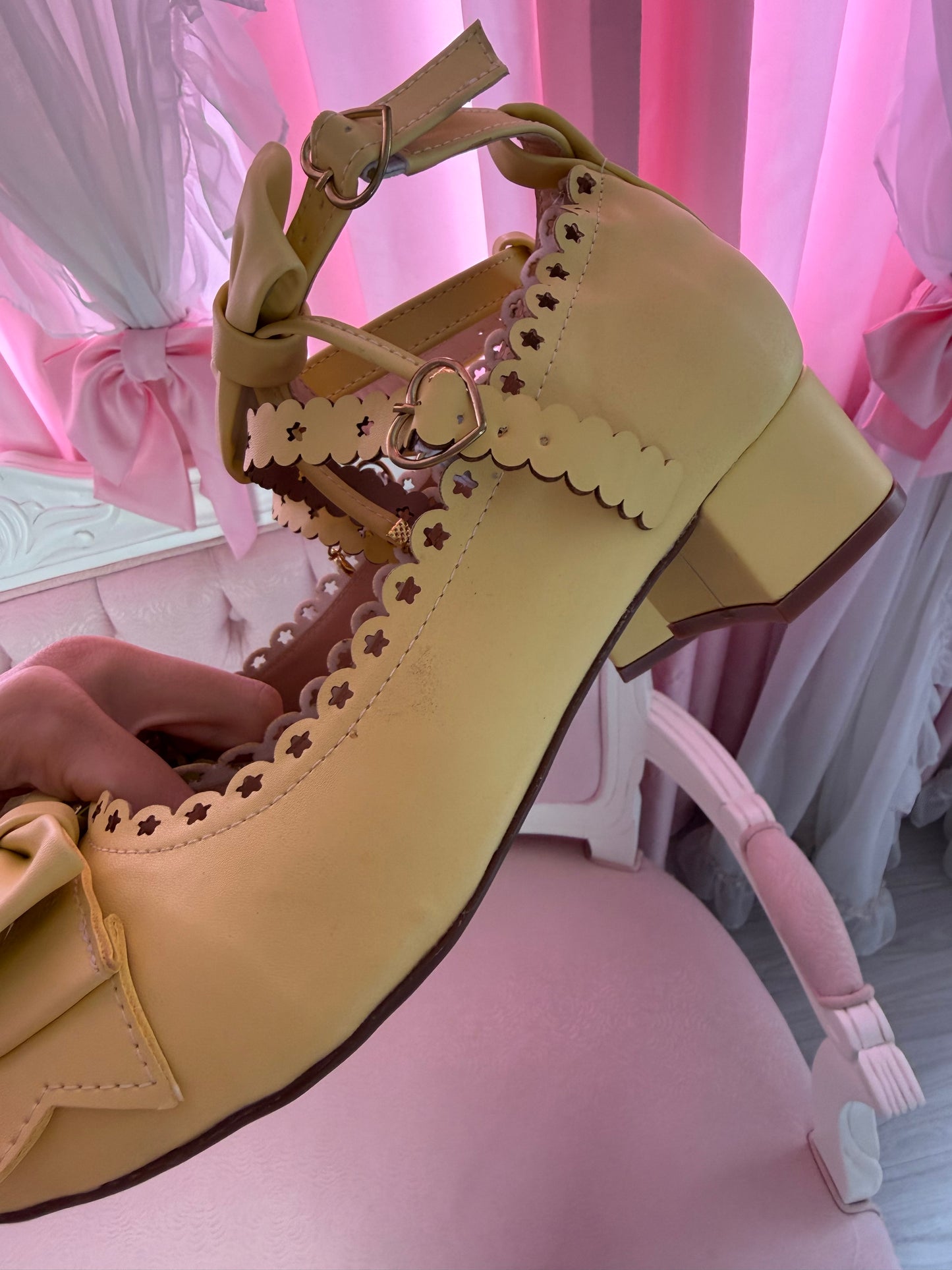 [40BR] [B GRADE] Magical Star Shoes - Pastel Yellow