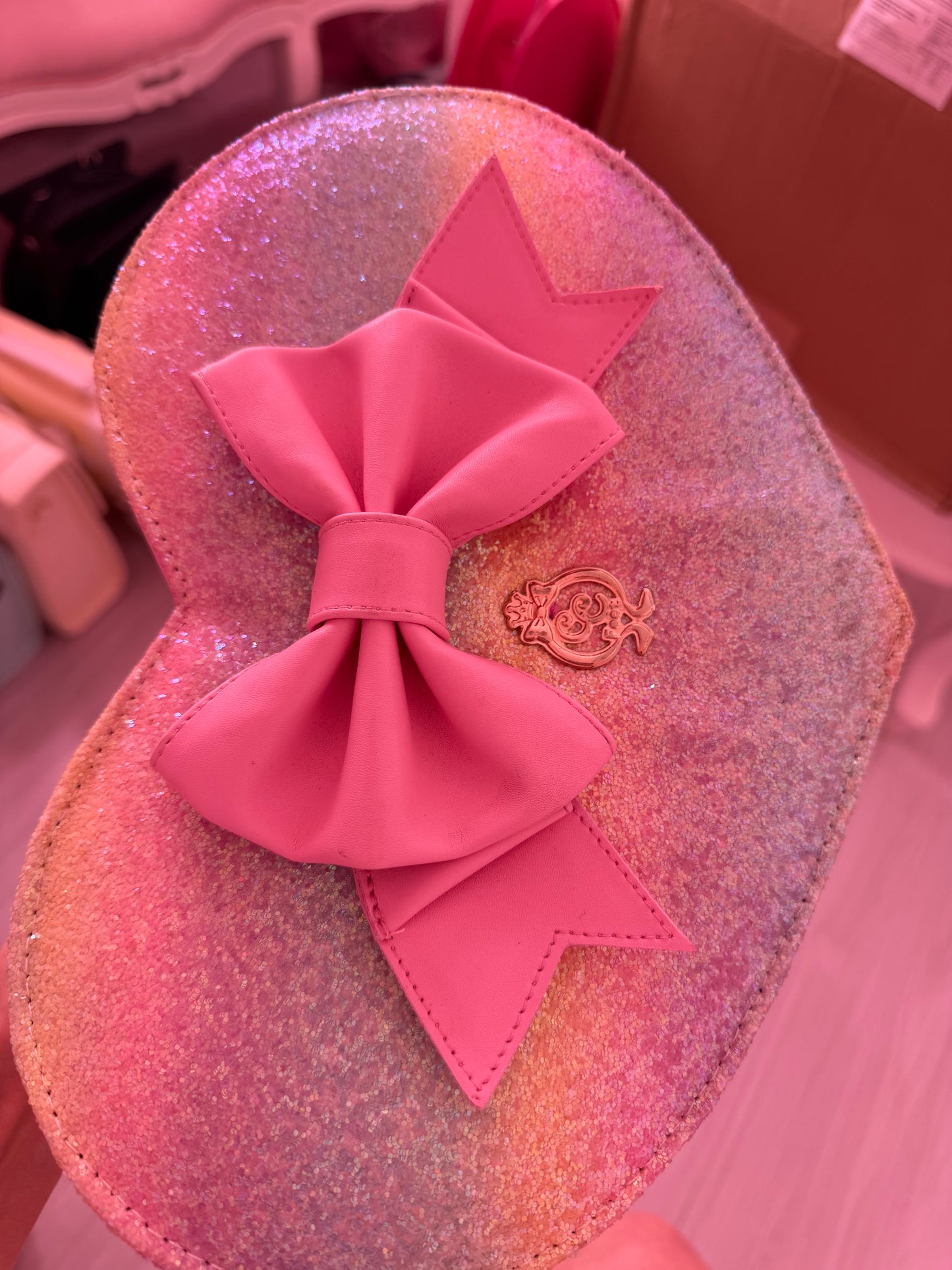 [B GRADE] Lovely Sweet Rainbow Heart Bag - Light Pink
