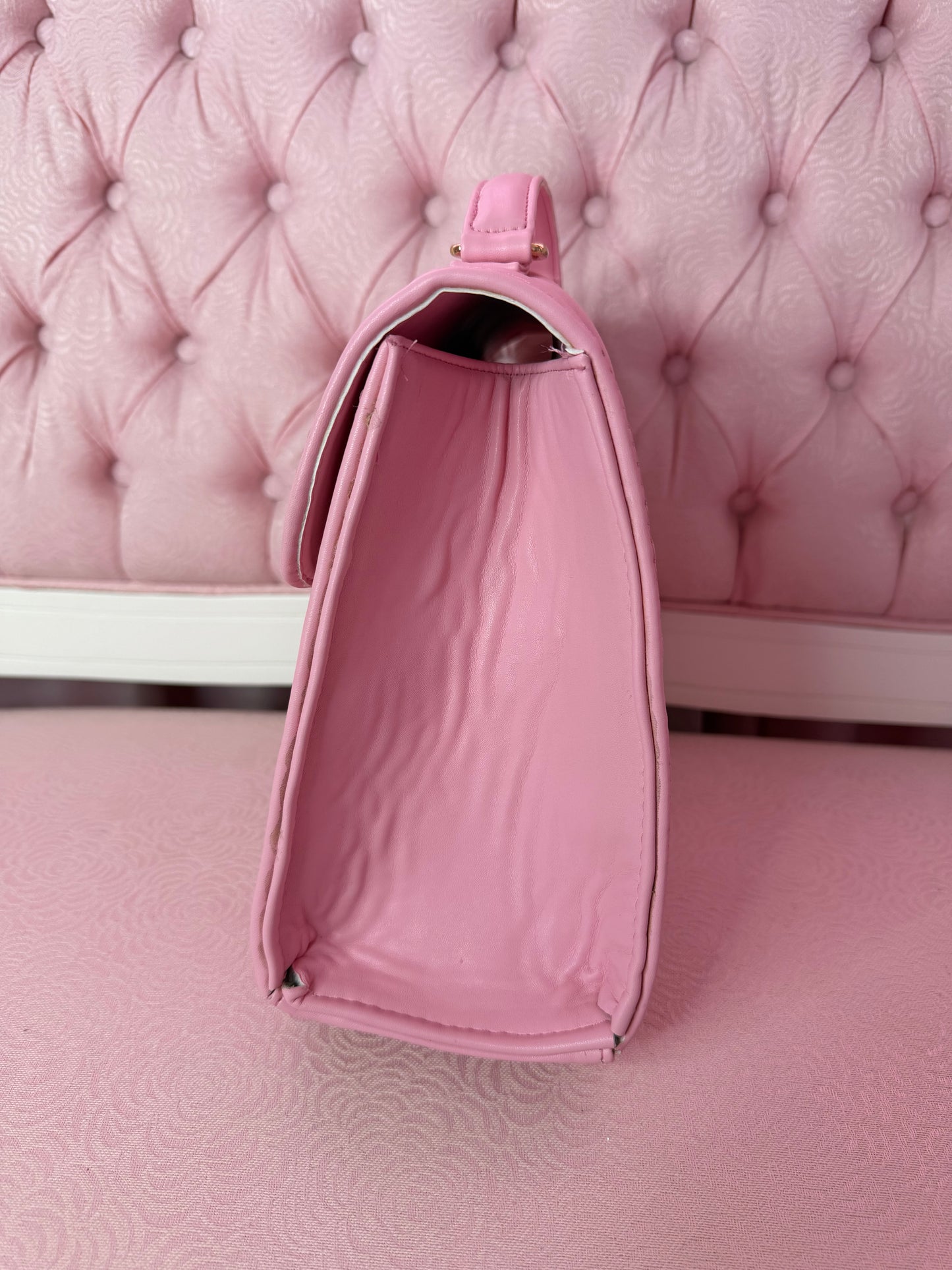 [SAMPLE] Quited Lovely Handbag - Light Pink