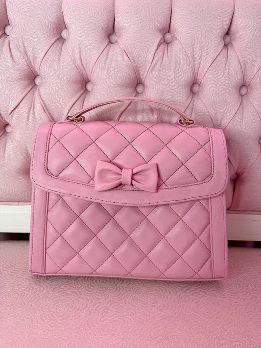 [SAMPLE] Quited Lovely Handbag - Light Pink