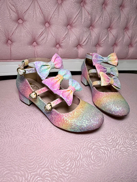 [37BR] [B GRADE] Triple Magical Rainbow shoes