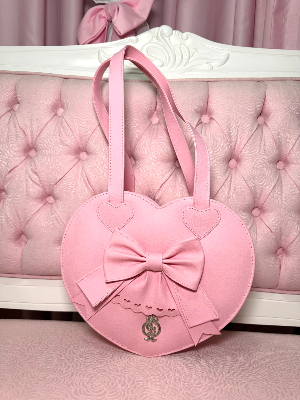 Everyday Bubble Heart Handbag - Light Pink
