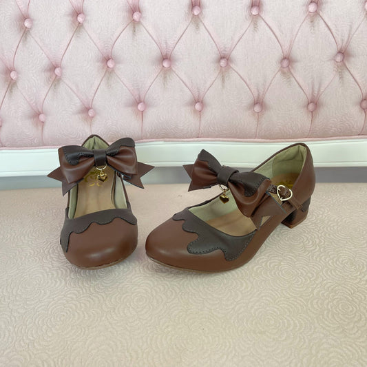 [36BR] Sweet Choco Shoes - Choco x Dark Choco