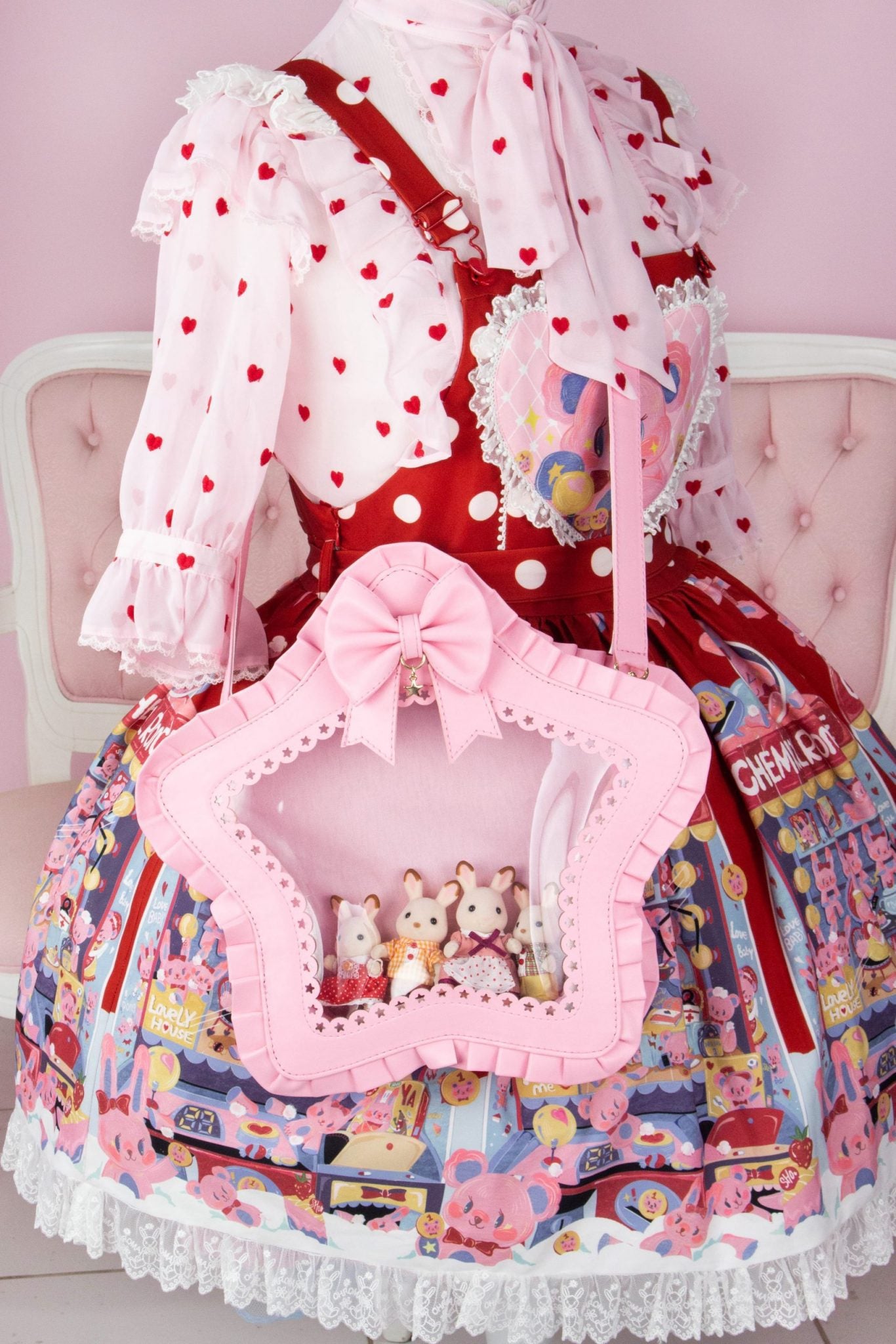 Frilly Twinkle Star Ita Bag - Silver