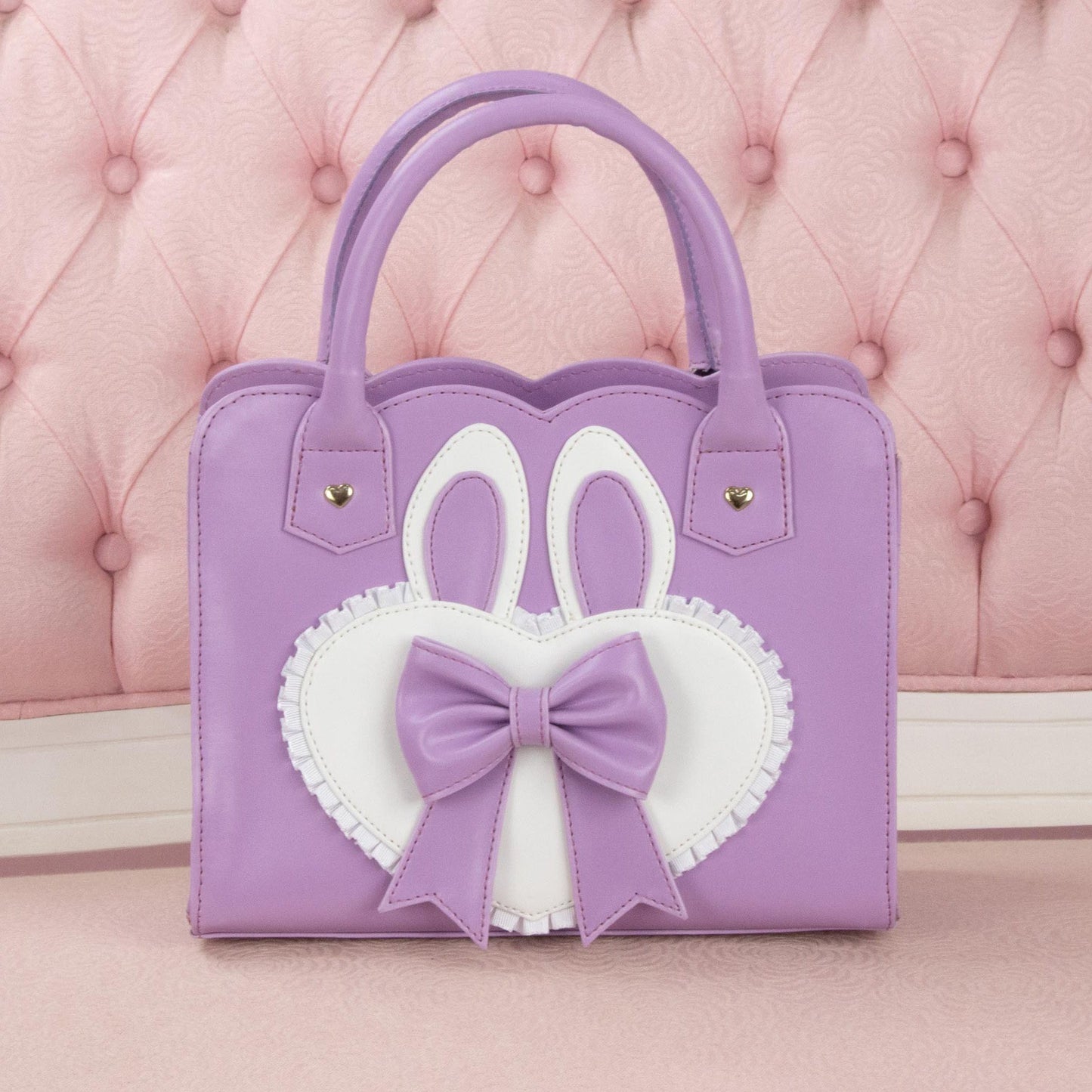 Frilly Bunny Hearty Bag - Light Pink