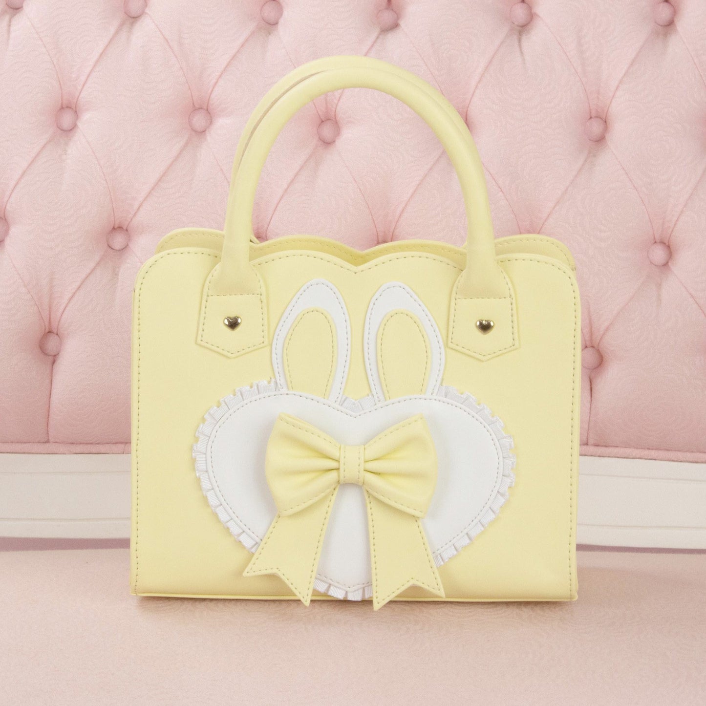 Frilly Bunny Hearty Bag - Light Pink