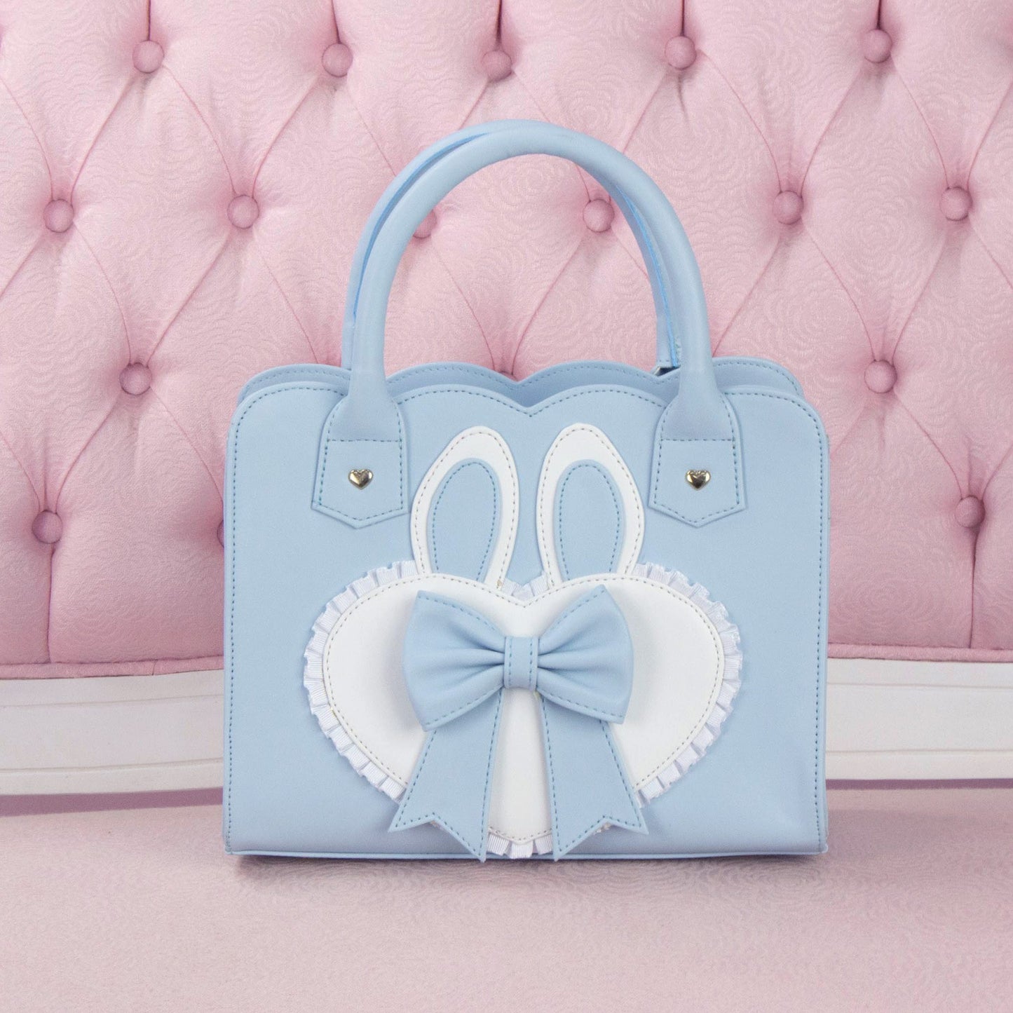 Frilly Bunny Hearty Bag - Light Pink