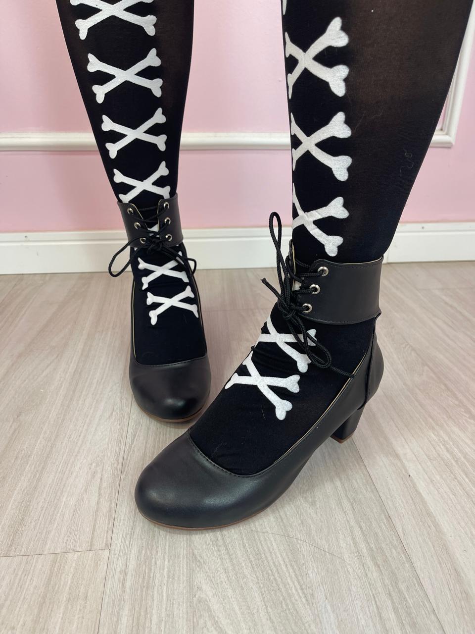 [37BR] [B GRADE] Elegant Bat shoes - Black